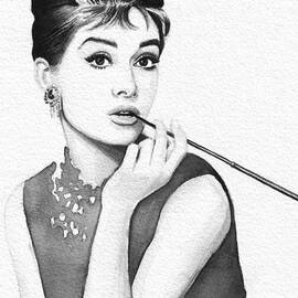 Audrey Hepburn Portrait by Olga Shvartsur