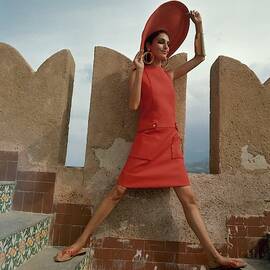 Model At The Castello San' Nicola by Henry Clarke