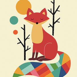 Rainbow Fox by Andy Westface