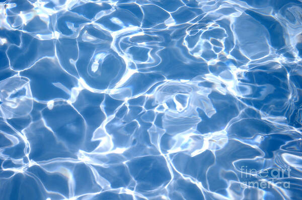 Sunlit Pool Water Ripples Wall Art