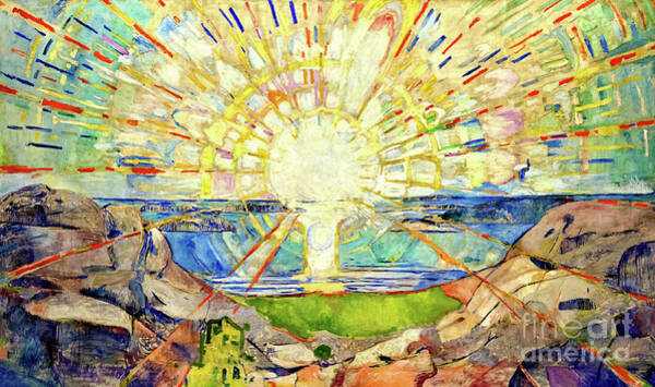 Edvard Munch's Radiant Sun Wall Art