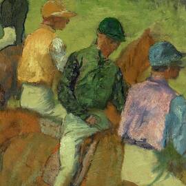 Four Jockeys by Edgar Degas