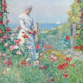 In The Garden by Childe Hassam