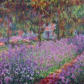 The Artist's Garden In Giverny by Claude Monet