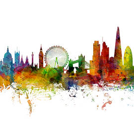 London England Skyline by Michael Tompsett