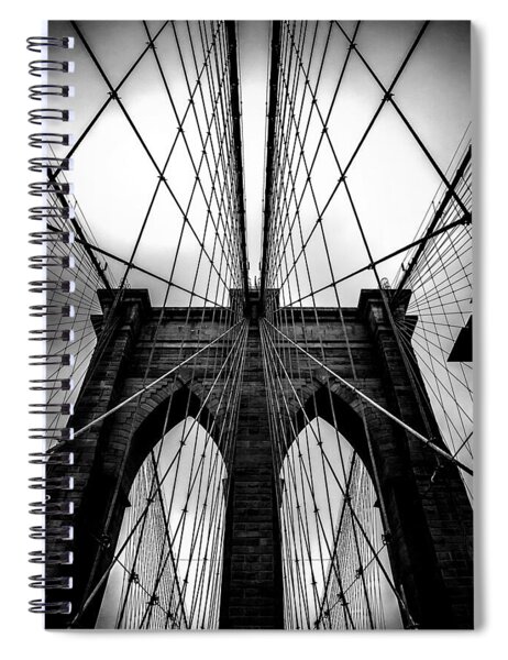 Symmetry of a Suspension Bridge Spiral Notebook