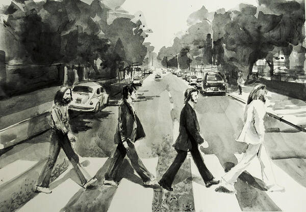 Beatles Crossing Abbey Road Wall Art