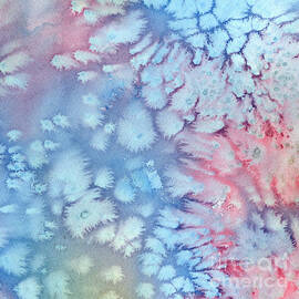 Abstract Blue and lavender Square Design by Sharon Freeman