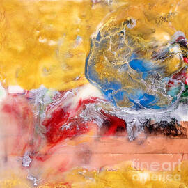 Abstract Encaustic Painting by Edward Fielding
