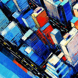 ABSTRACT NEW YORK SKY VIEW by Mona Edulesco
