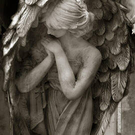 Angel Photography Spiritual Angel  - Guardian Angel In Prayer - Angel Praying  by Kathy Fornal