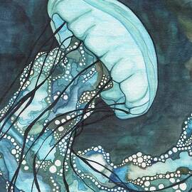 Aqua Sea Nettle by Tamara Phillips