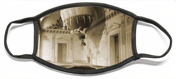 Surreal Balloon in Grand Hall Face Mask