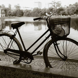 Bicycle by Hoan Kiem Lake by Dave Bowman