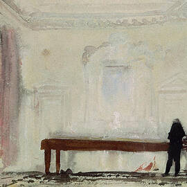 Billiard players at Petworth House by Joseph Mallord William Turner