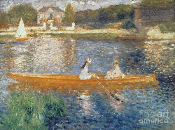 Two Women in a Rowboat Wall Art