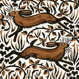 Bramble Hares by Nat Morley