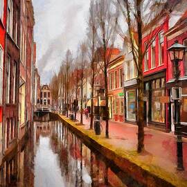 Canal in Delft by Eva Lechner