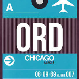 Chicago Luggage Poster 1 by Naxart Studio