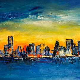 Chicago Skyline by Elise Palmigiani