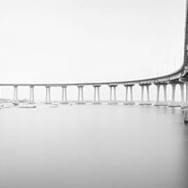 Coronado Bridge BW Panorama by William Dunigan