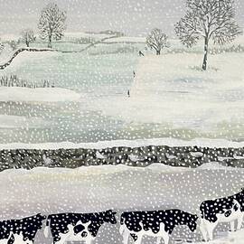 Cotswold - Winter Scene by Maggie Rowe