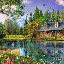 Crystal Lake Cabin by Dominic Davison