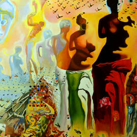 DALI OIL PAINTING REPRODUCTION - THE HALLUCINOGENIC TOREADOR by Mona Edulesco