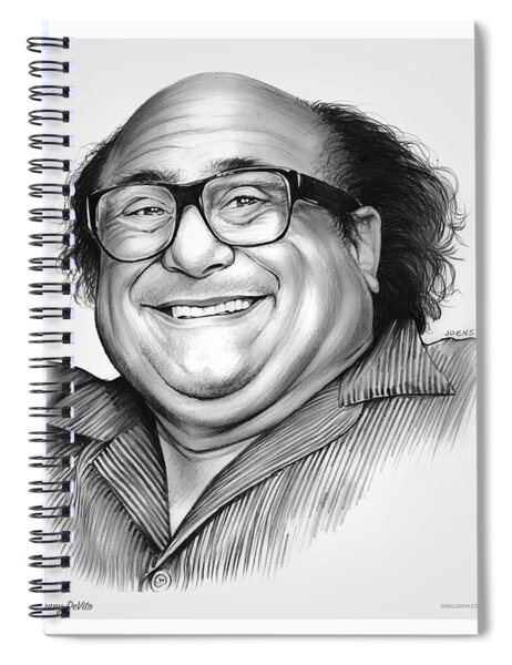 Danny DeVito Smiling Portrait Spiral Notebook