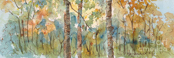 Autumn Birch Trees Wall Art