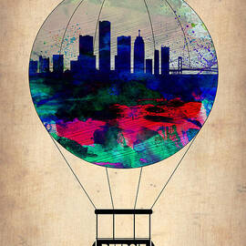 Detroit Air Balloon by Naxart Studio