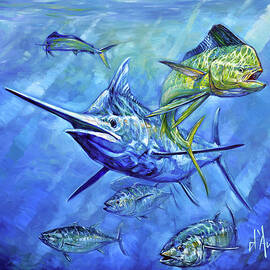 Dorado, Marlin and Tuna by Tom Dauria