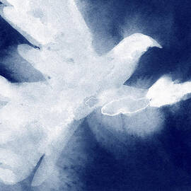 Dove Watercolor Painting of Birds by Beverly Brown