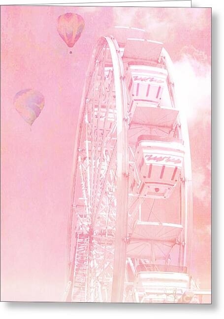 Ferris Wheel and Hot Air Balloons Greeting Card