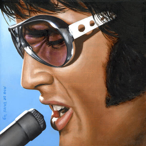 Iconic Singer with Sunglasses Wall Art