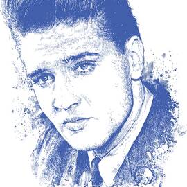 Elvis Presley Portrait by Chad Lonius