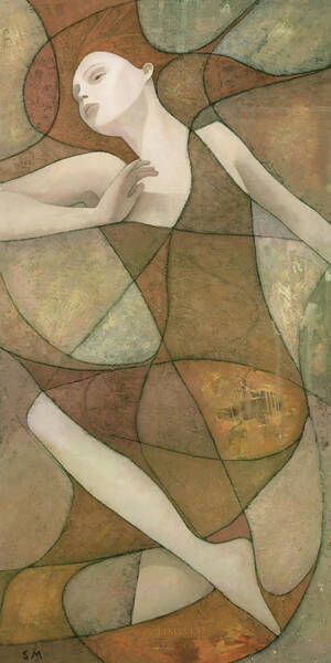 Abstract Dancing Figure Wall Art