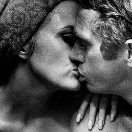 Faye Dunaway and Steve Mcqueen by Bill Ray