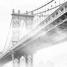 Fog Under The Manhattan BW by Az Jackson