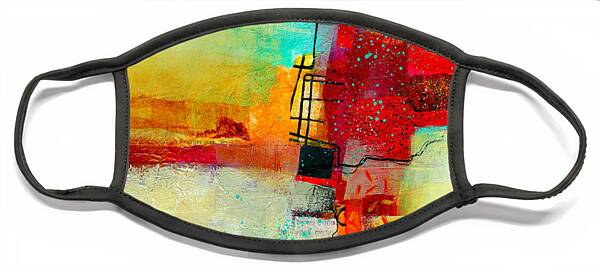Vivid Abstract Composition Face Mask