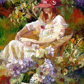 Girl in the red hat  by Sally Rosenbaum