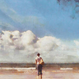 Girl on beach by Pixel Chimp