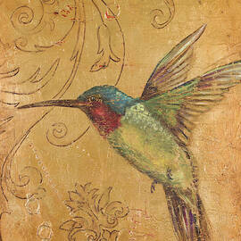 Golden Hummingbird Ii by Patricia Pinto