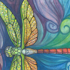Groovy Dragonfly Spirit by Sarah Jane