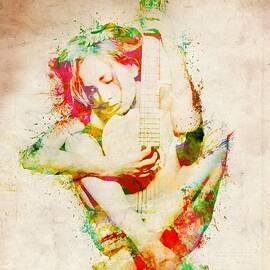 Guitar Lovers Embrace by Nikki Smith