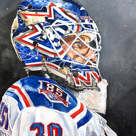 Henrik Lundqvist - New York Rangers by Michael Pattison