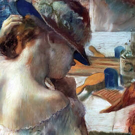 In Front of the Mirror by Edgar Degas by Mango Art
