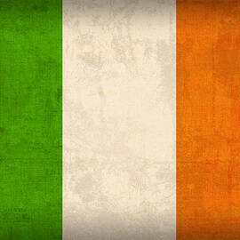Ireland Flag Vintage Distressed Finish by Design Turnpike