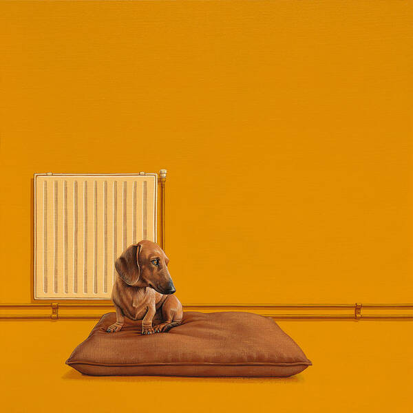 Dachshund by the Radiator Wall Art
