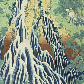 Kirifuri Falls near Mount Kurokami in Shimotsuke Province by Hokusai